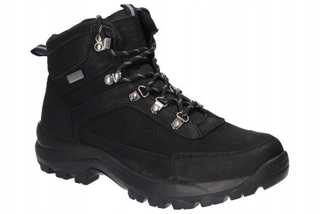 American CY58 Zateplené Trekové Boty Zimní Kožené Pánské Bk 42