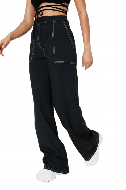 Nasty Gal Petite Dámské Kalhoty Černé 36 1ZXF3* Eu 36 Uk 8 1_X