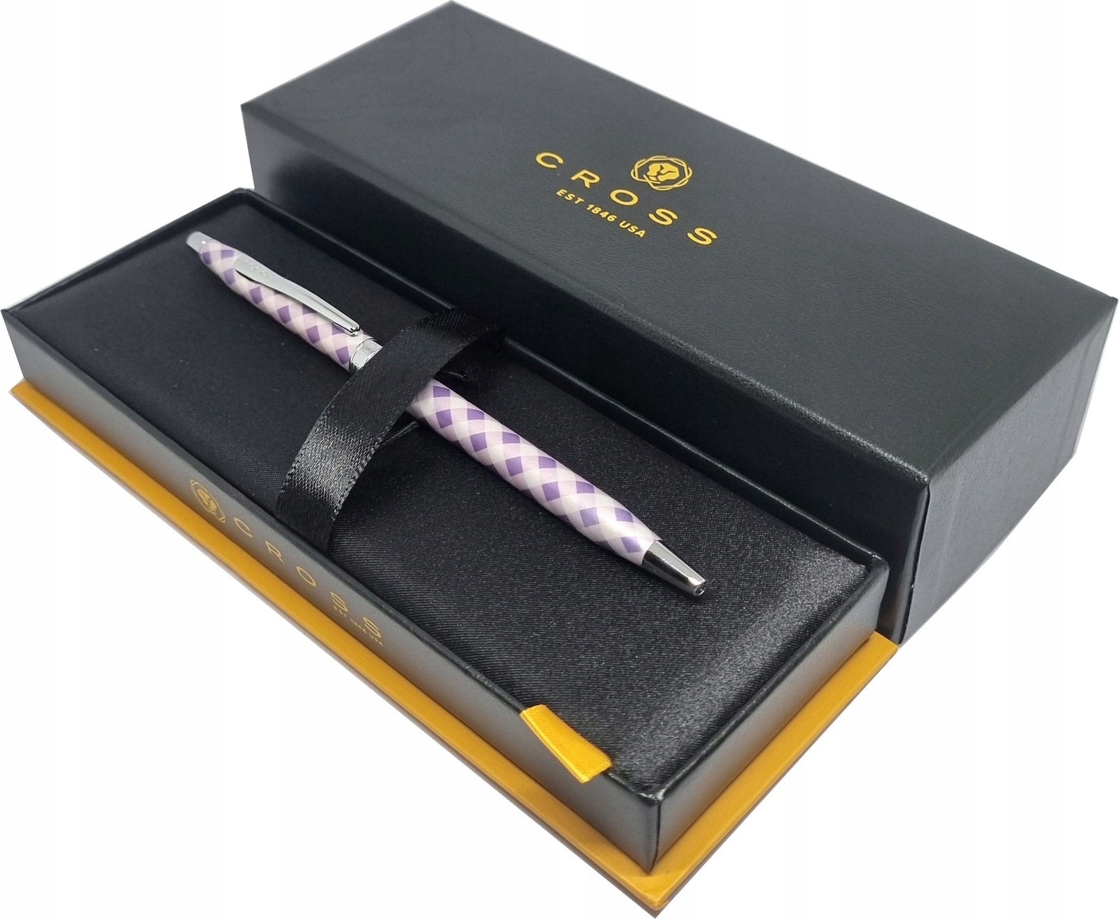 Cross Długopis Century i Gingham Fioletowy