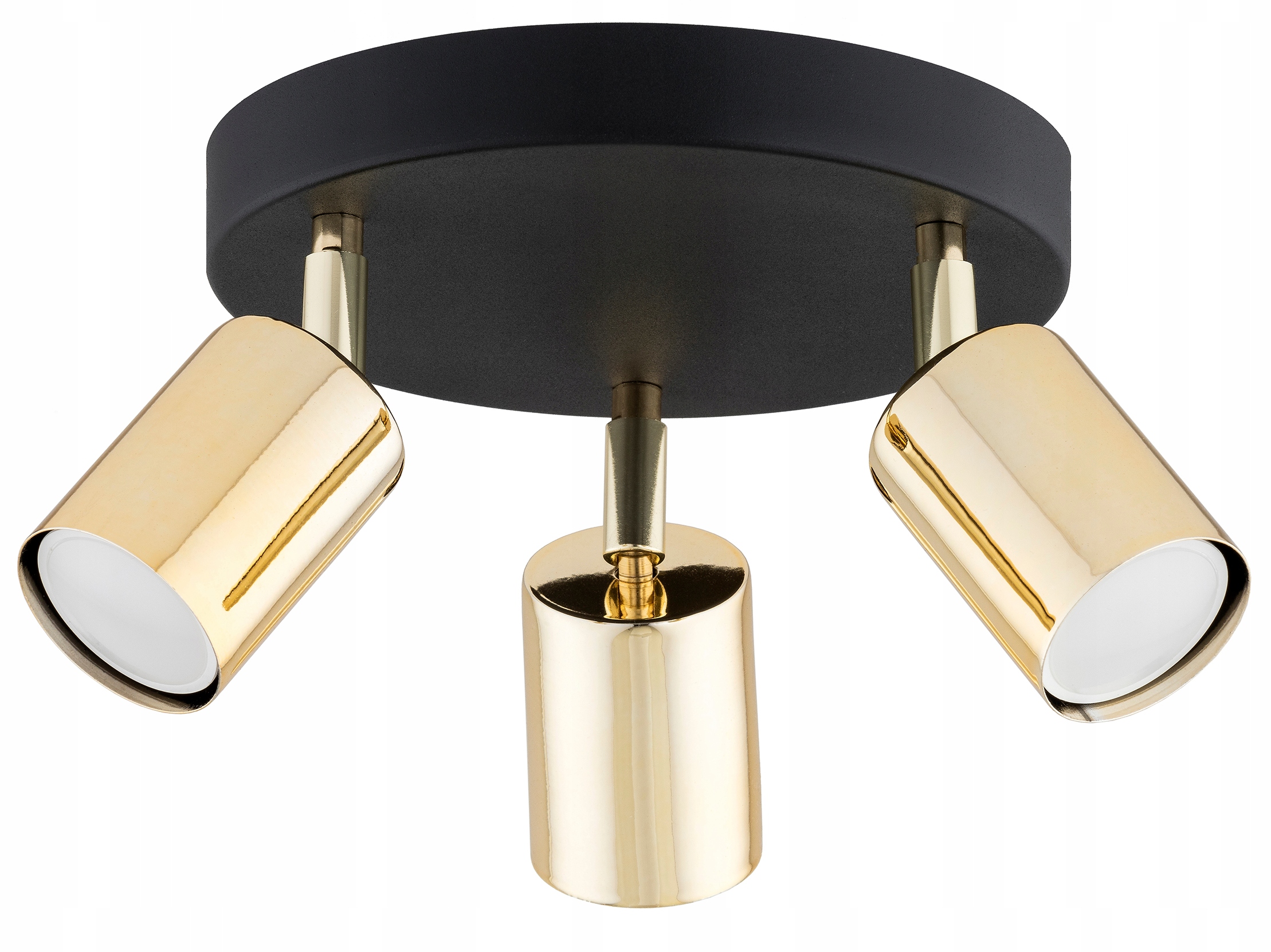 Lampa Sufitowa Żyrandol Plafon Tuby Metal Spot Led GU10 Złoty Czarny Biały