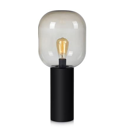 Stolní lampa Brooklyn 1L 56 cm černá/kouřová