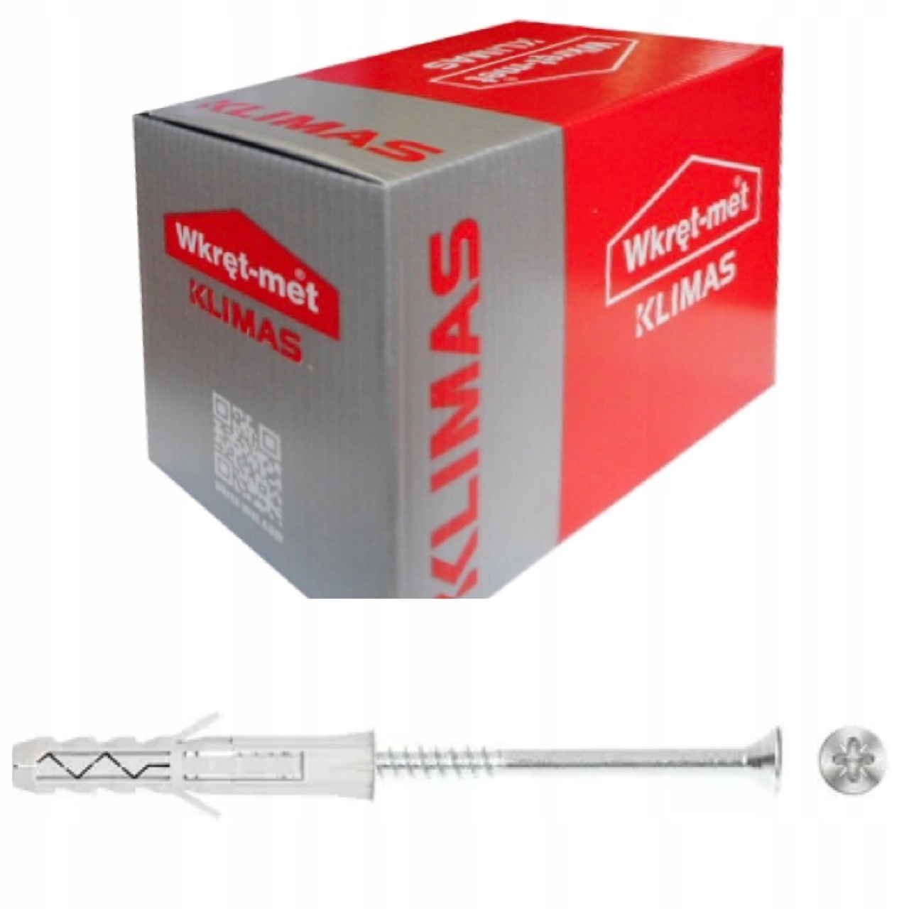 

Kołki Rozporowe Wkręt-met Klimas Krx 8x60mm- 10szt