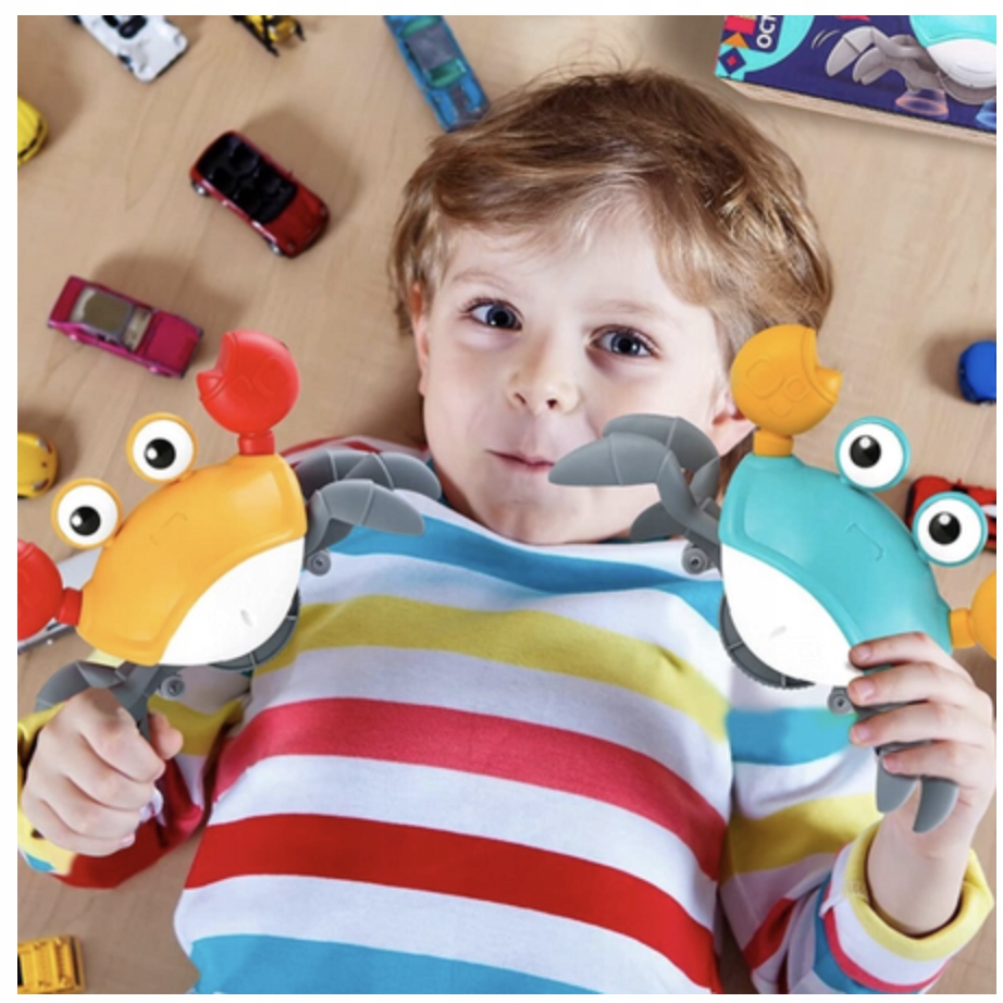 UCIEKAJĄCY PEŁZAJĄCY KRAB ZABAWKA INTERAKTYWNA Wysokość produktu 13 cm