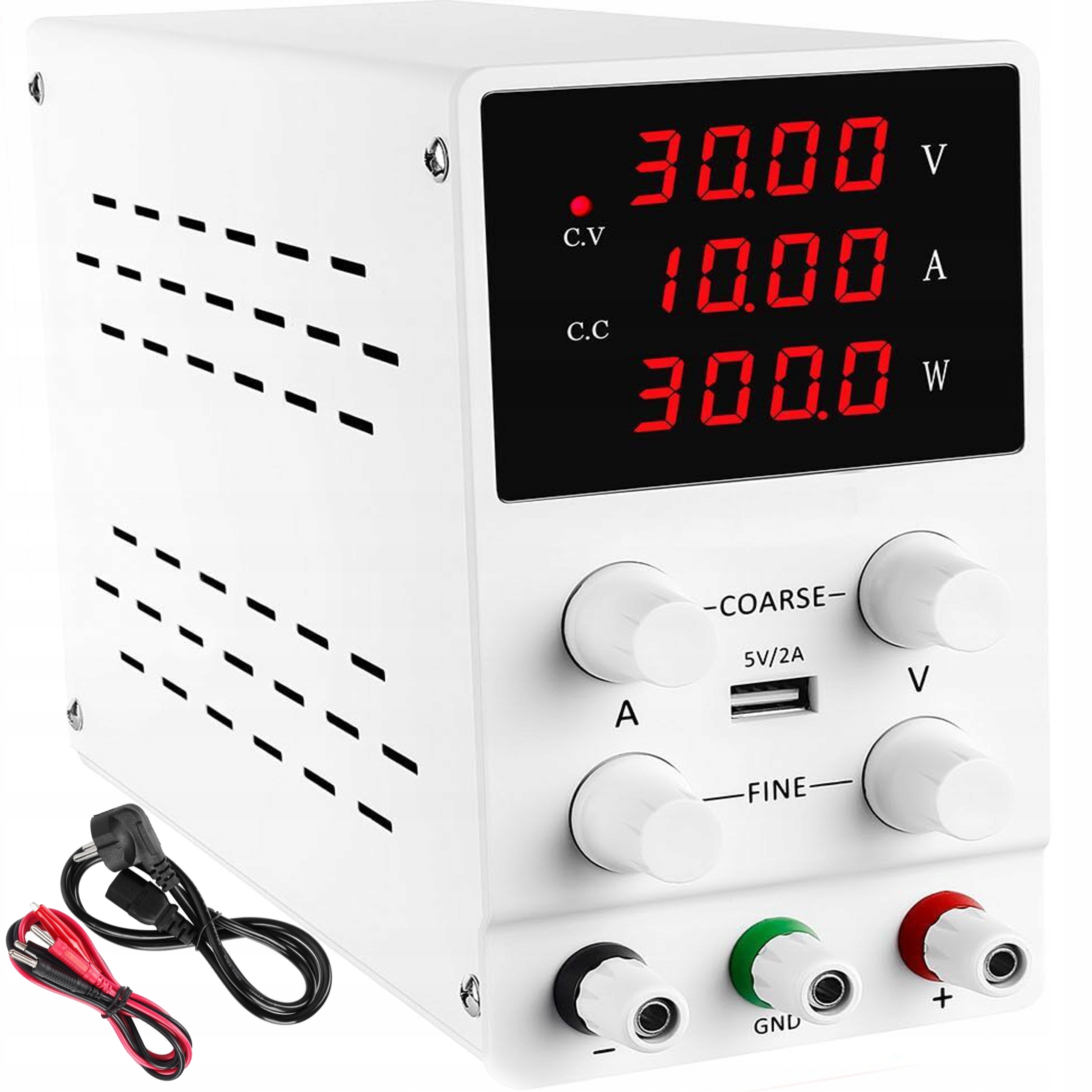 Presný Nastaviteľný Laboratórny Napájací Zdroj 0-30V 10A Led 200-240V Ac