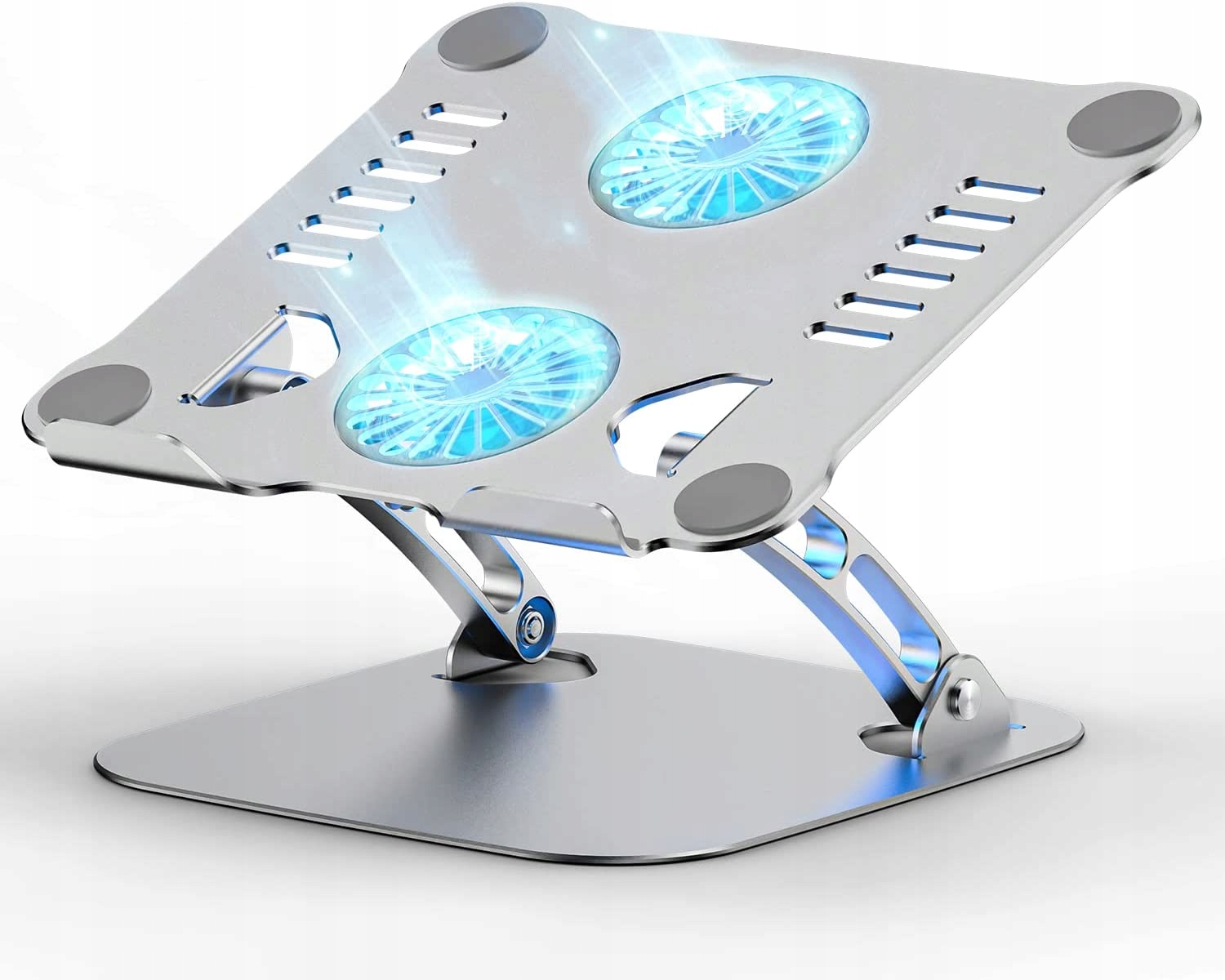 Stojak Na Laptopa 2 Wentylatory Aliuminium 10-17 Premium