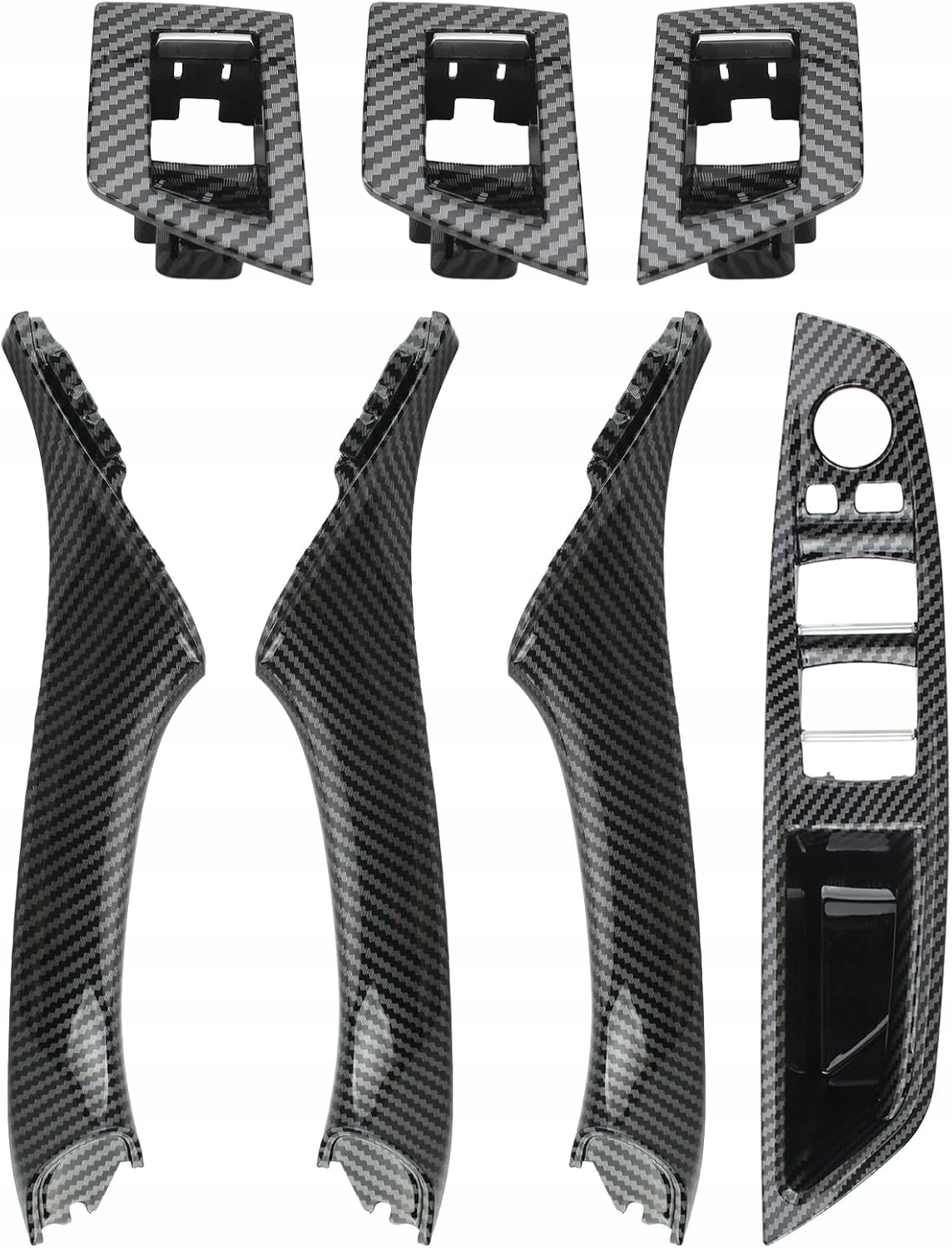 Rukojeti Panely Držáky Dveří Bmw 5 F10 F11 2009-2017 Kompletní sada Carbon