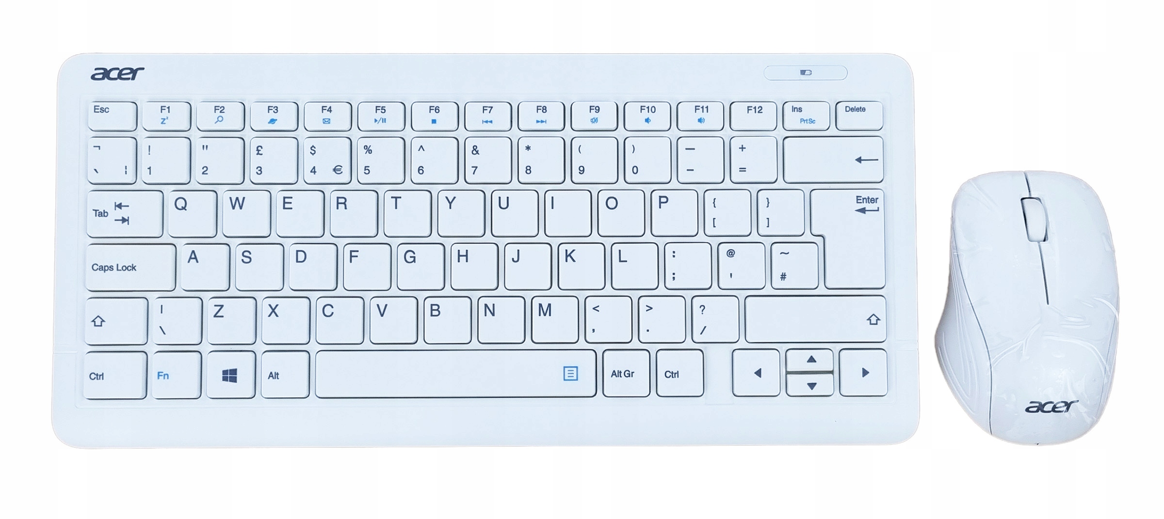 Nowa Mini Klawiatura I Mysz Acer Do Komputera Usb Angielska Uk