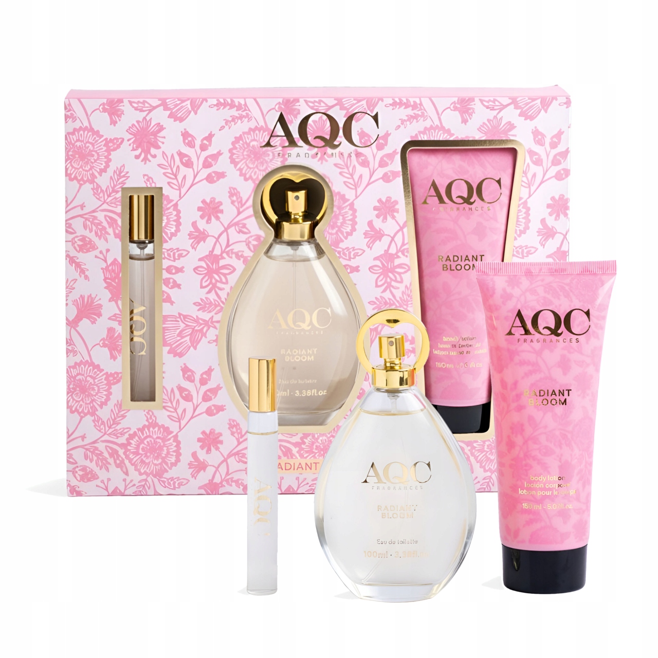 Dárková sada kosmetických přípravků pro ženy květinový balzám a parfém Aqc 1 ks