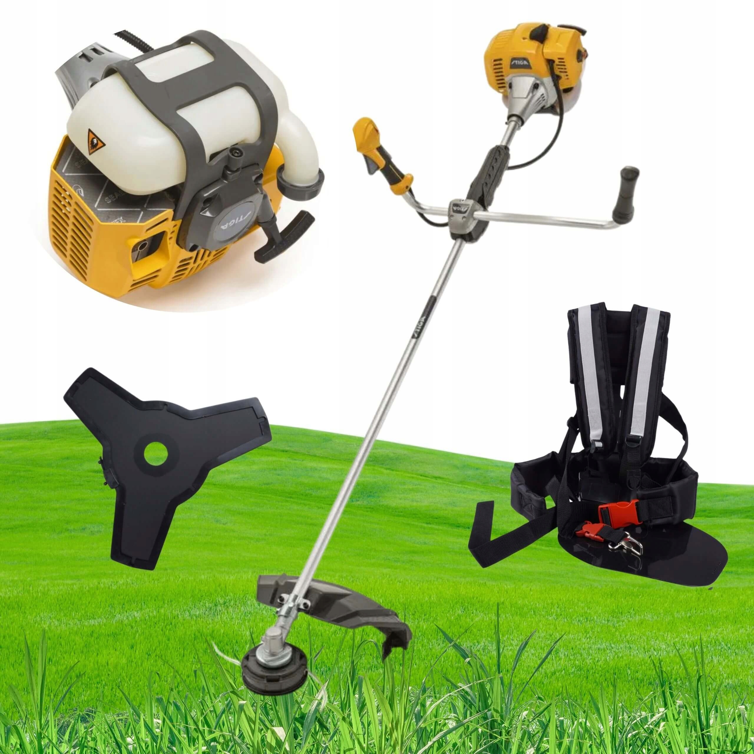 Mocna Kosa Spalinowa Stiga Bc 535 Podkaszarka Pro Szelki W Zestawie