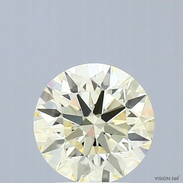 Diament laboratoryjny kolorowy 1.03ct ROUND Fancy Light Yellow VS1 (IGI)