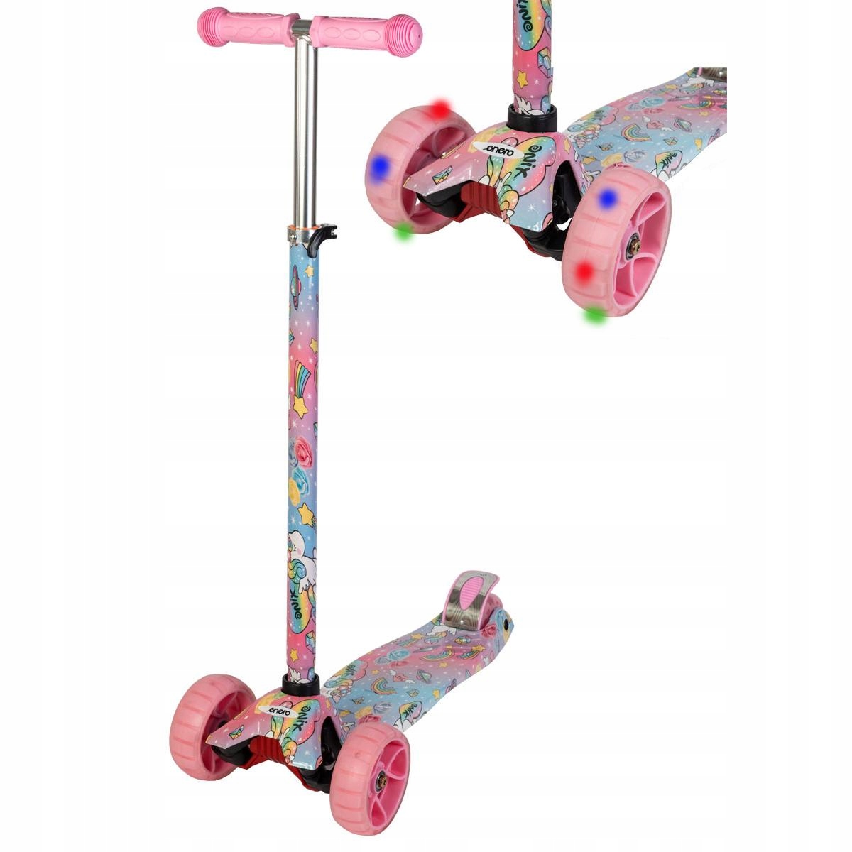 HULAJNOGA 3 KOŁOWA BALANSOWA ENERO MAXI UNICORN ŚWIECACE KOŁA LED EAN (GTIN) 5902431024608