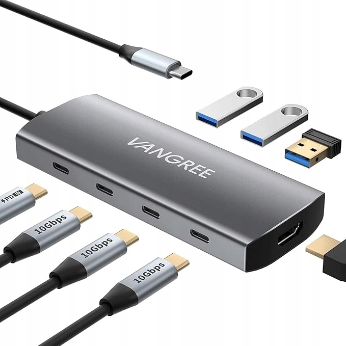 Usb-c hub 8v1 Hdmi 4K 60Hz Pd 100W 10Gbps