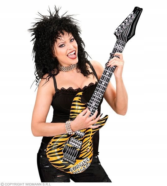 GITARA ELEKTRYCZNA ROCKOWA POMARAŃCZOWA DMUCHANA Marka Widmann