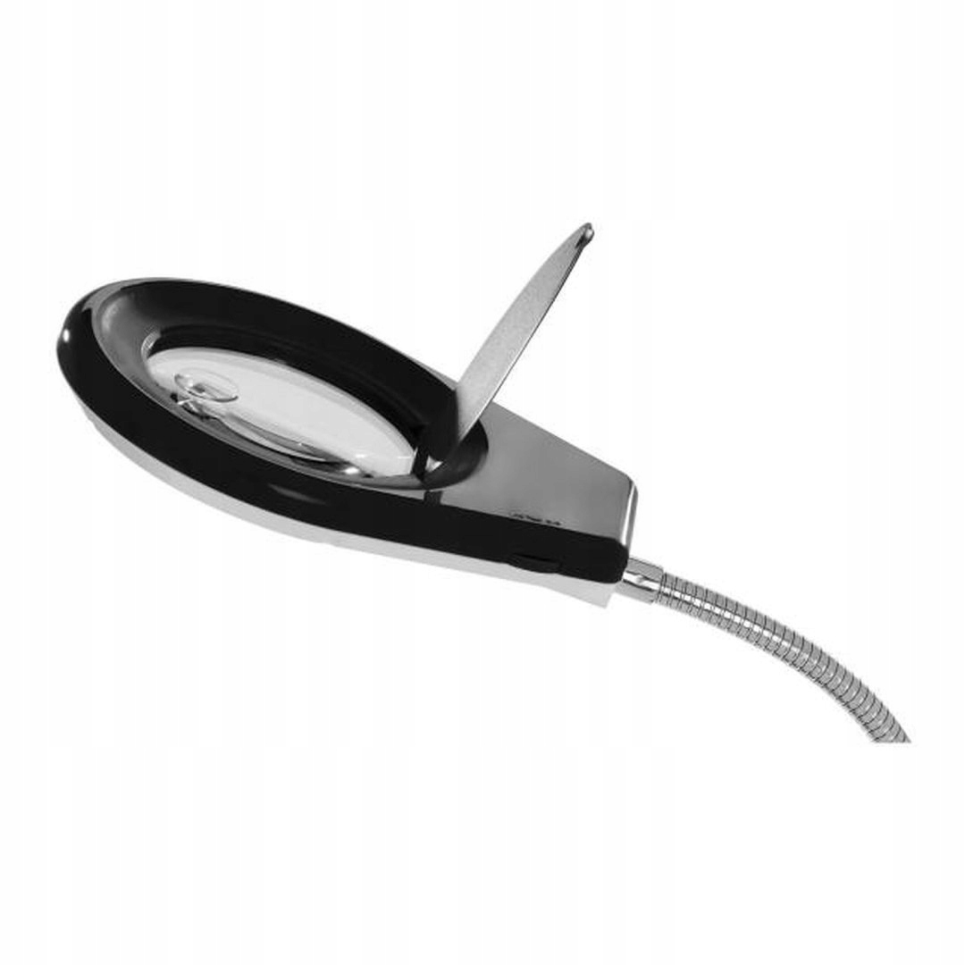 Lampka biurkowa LED bezcieniowa ze szkłem powiększającym 5x/10x i uchwytem Powiększenie 10 x