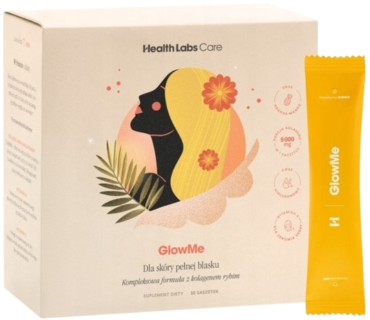 Health Labs GlowMe 30sz. Ananas Mango Kolagen Elastyczna skóra Młody wygląd