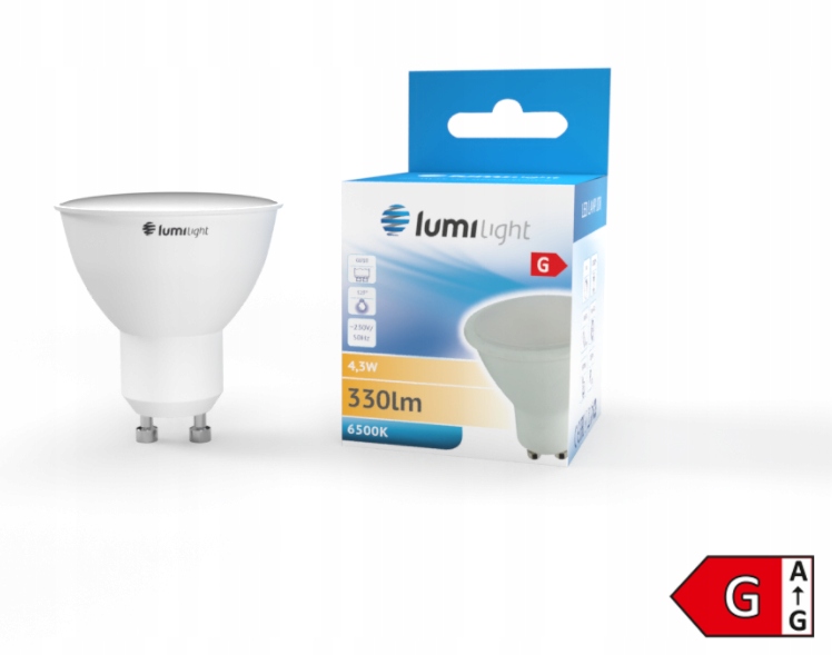 

Żarówka Led GU10 4,3W Barwa Zimna 350LM Jdr Al+pc