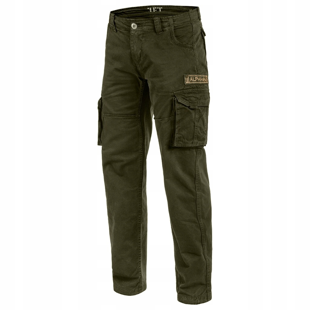 Pánské taktické bojové kalhoty Alpha Industries Jet Pant Dark Olive 36