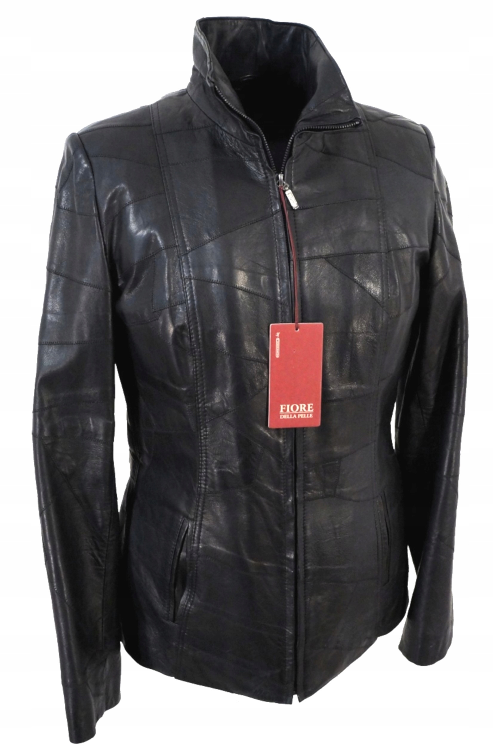 Kurtka Skórzana Damska Czarna Miękka Naturalna Skóra 50 2W1 Lekka Nowa Pol