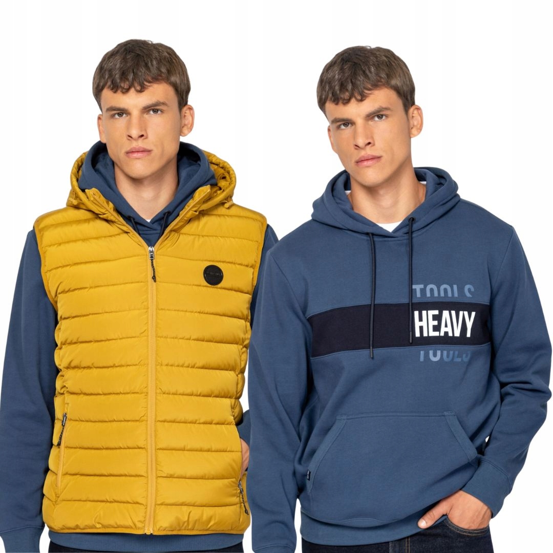 Heavy Tools Komplet Bez Rukávů Wantiw Žlutý Xxl+mikina Senti Modrá XXL