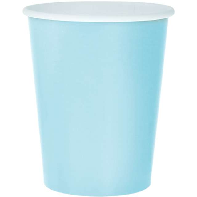 KUBECZKI papierowe klasyczne NIEBIESKIE błękitne