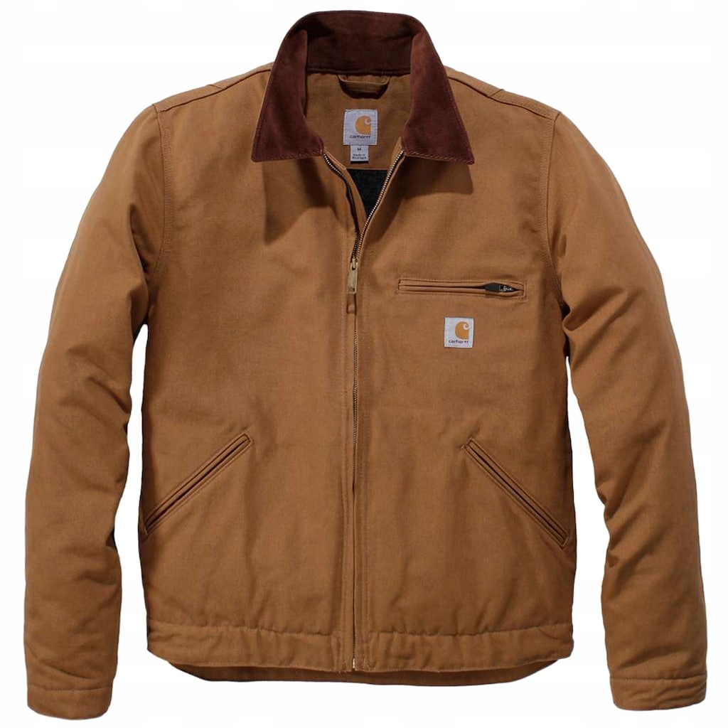 Pánská bomber bunda Carhartt Iconic J01 Duck Detroit Jacket hnědá M