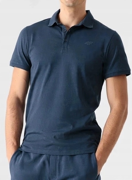

4F Męska koszulka Polo Polówka bawełniana Mens XXL