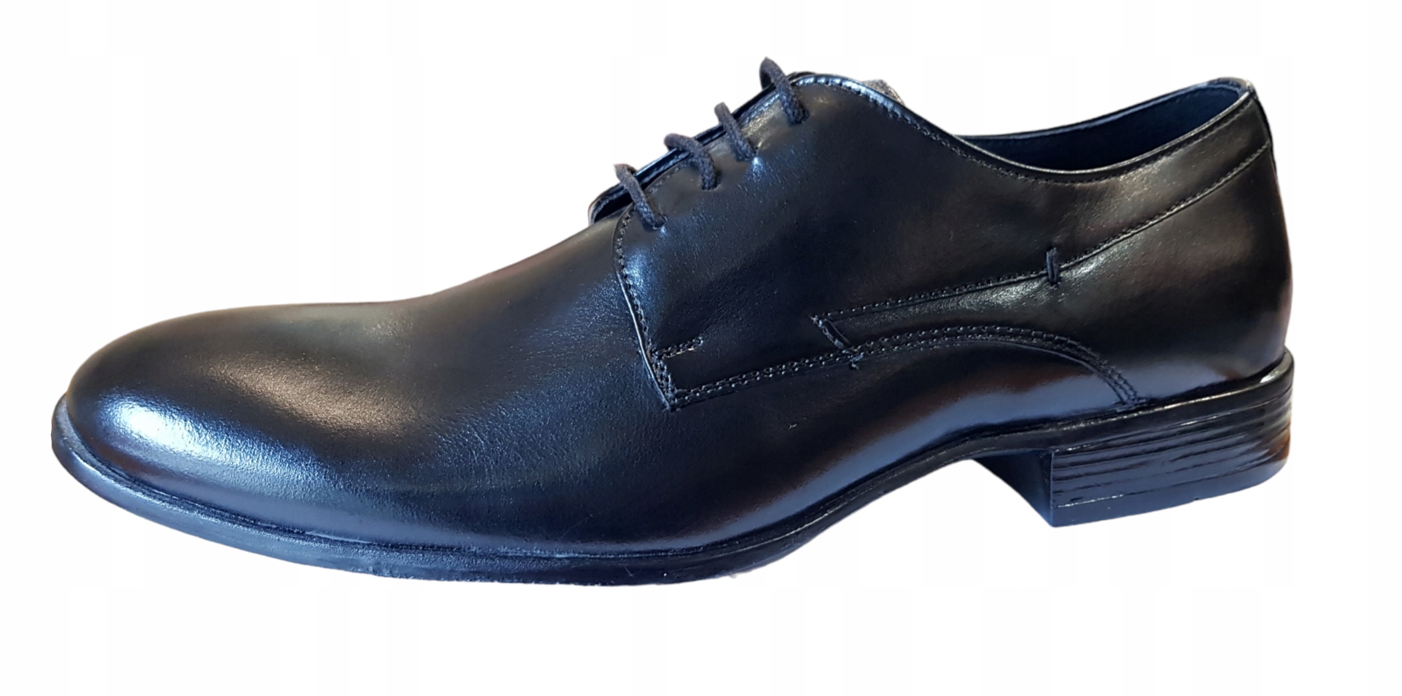 Man Fashion 2851 Kožené Polobotky Černé vel. 38