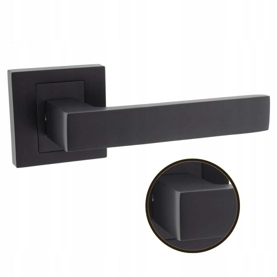 KLAMKA DO DRZWI WEWNĘTRZNYCH KABO CZARNY MAT Kod producenta KACZQ