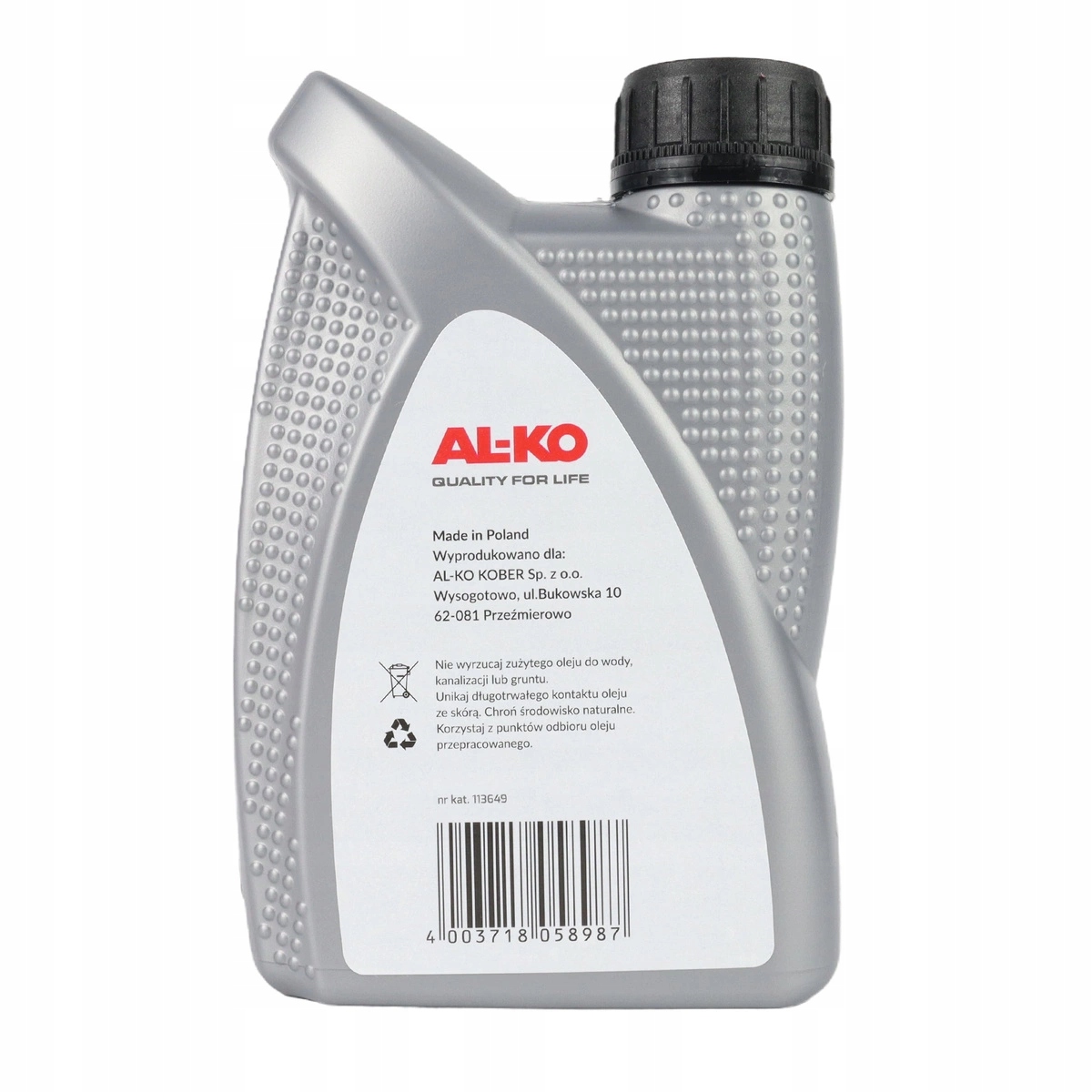 Olej do silników 4T AL-KO API SM-CF 10W30 0,6 l Kod producenta 11364901