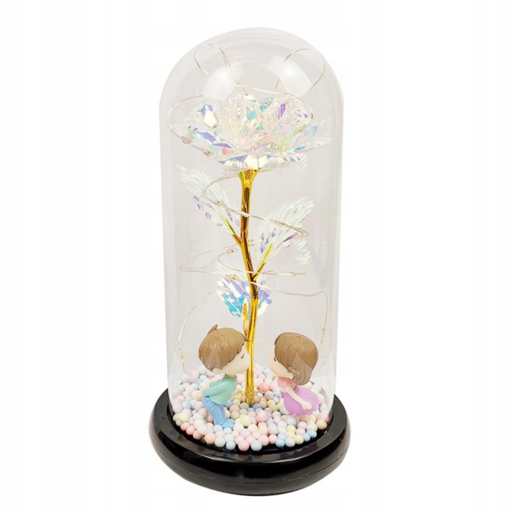 ETERNAL ROSE IN GLASS RED LED VALENTINE'S GIFT Marka inna