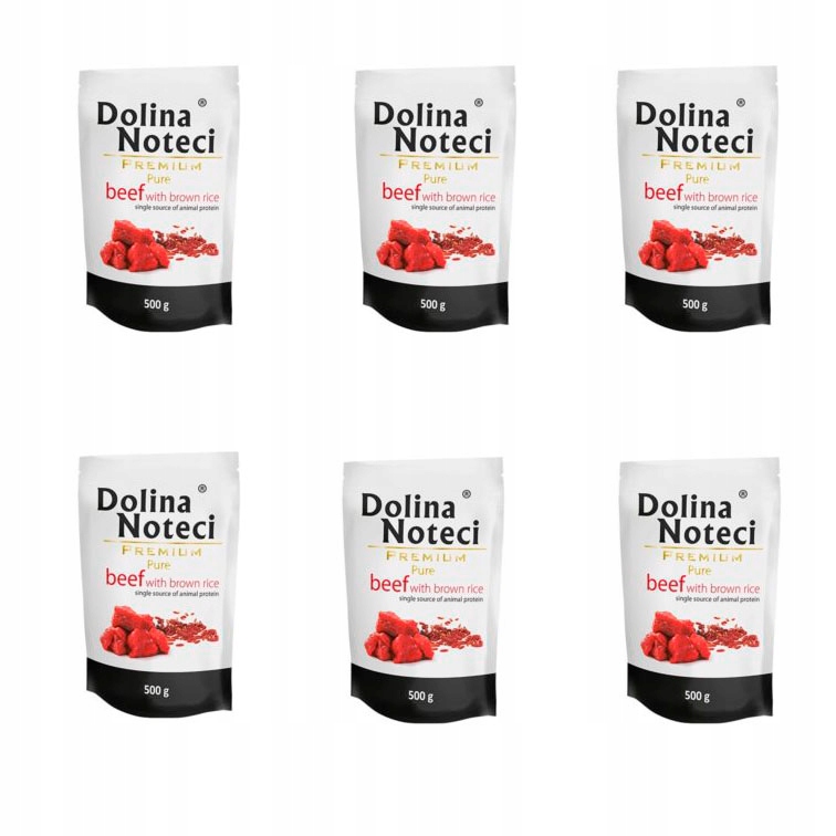 Levně Dolina Noteci Koláče Čisté 500g hovězí Sáček 6 Ks