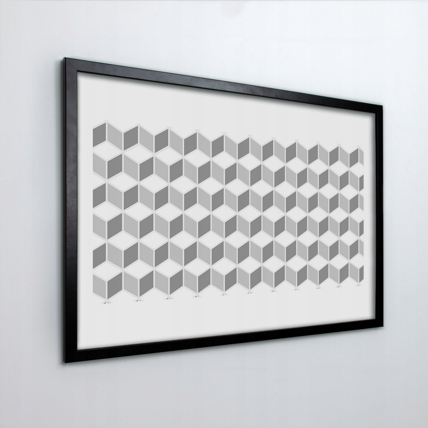 Nástěnný obraz v rámu Abstrakce krychle 30x20