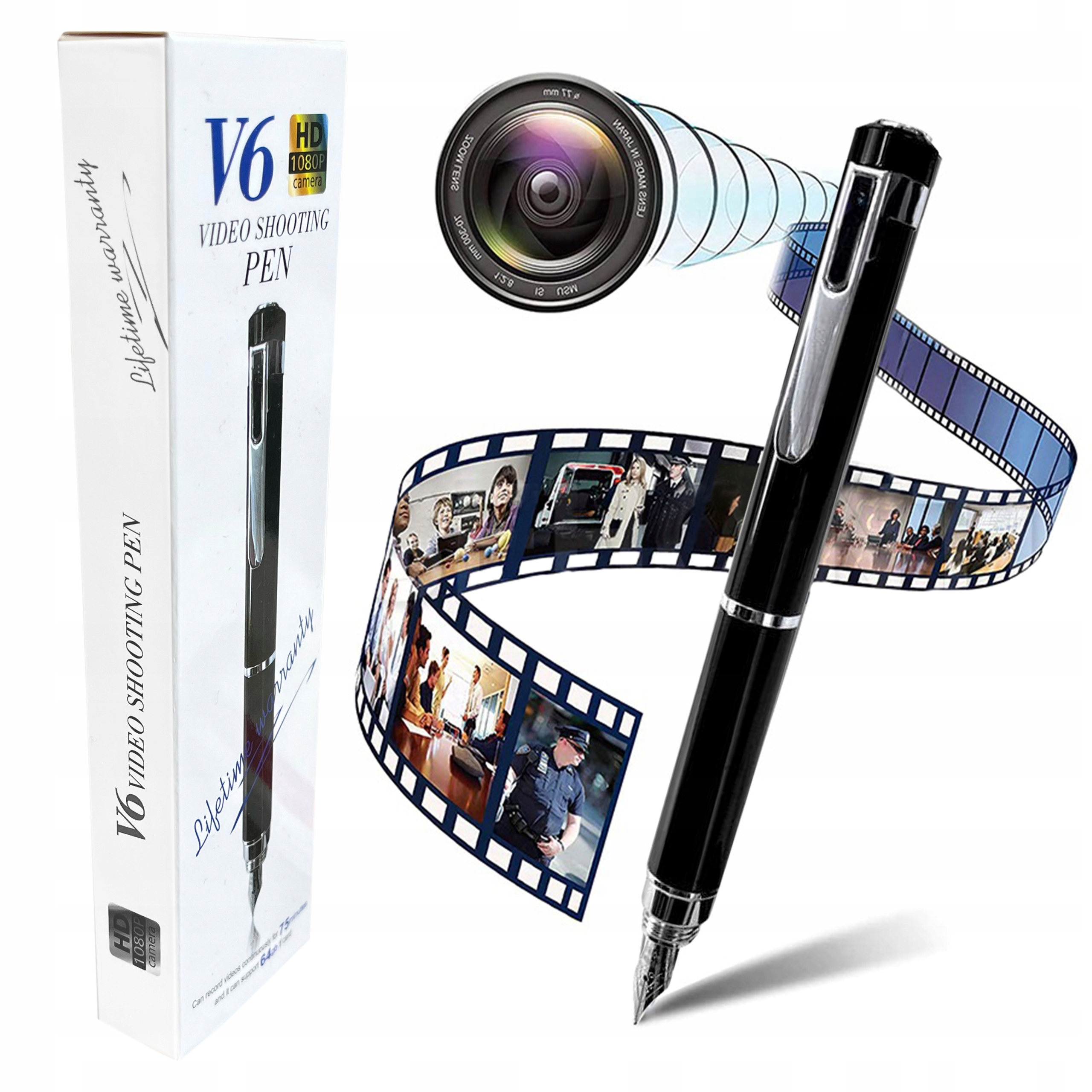

Długopis ukryta mini kamera szpiegowska Full Hd V7