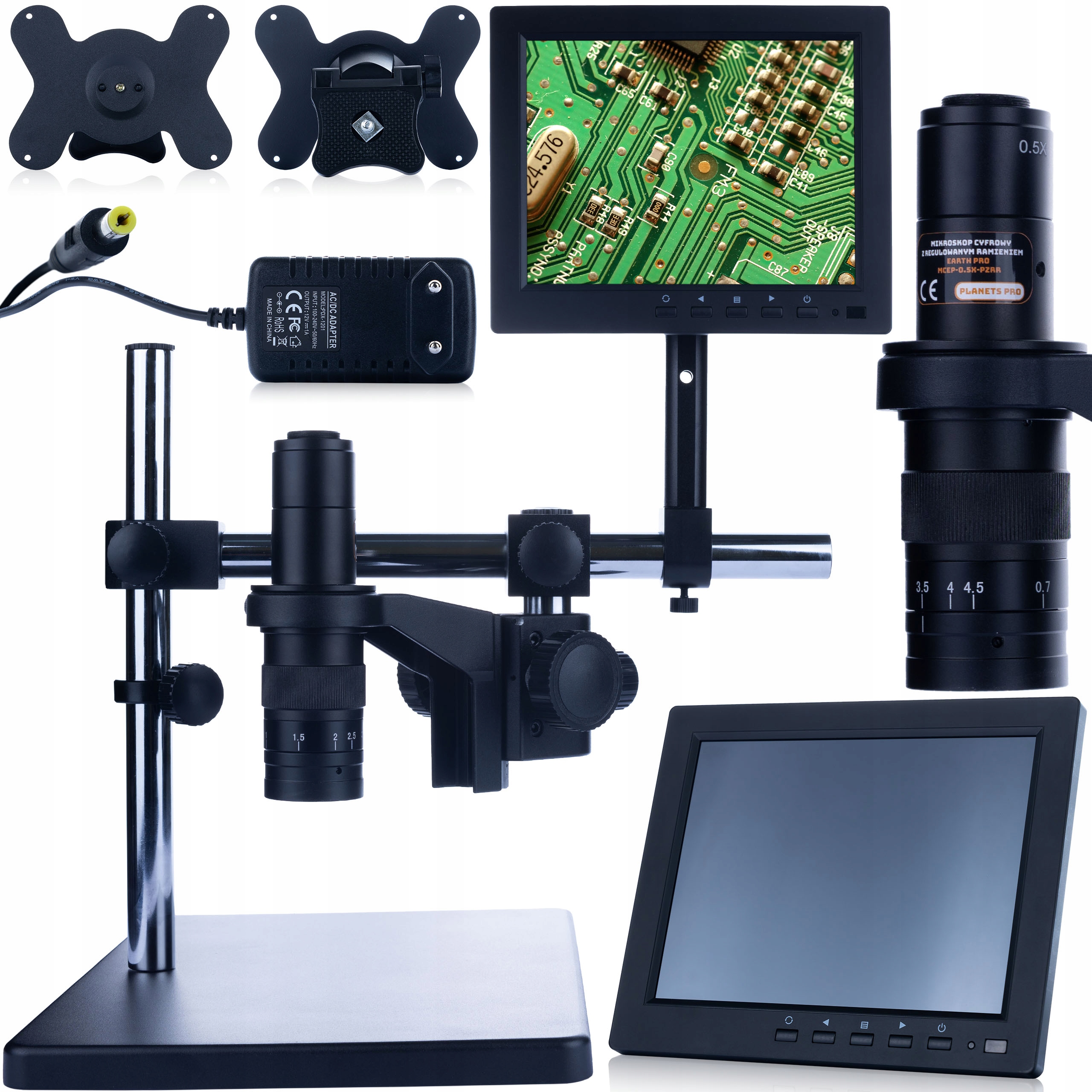 Digitální Mikroskop Pro Pájení Výložník Displej Držák Rosfix Earth