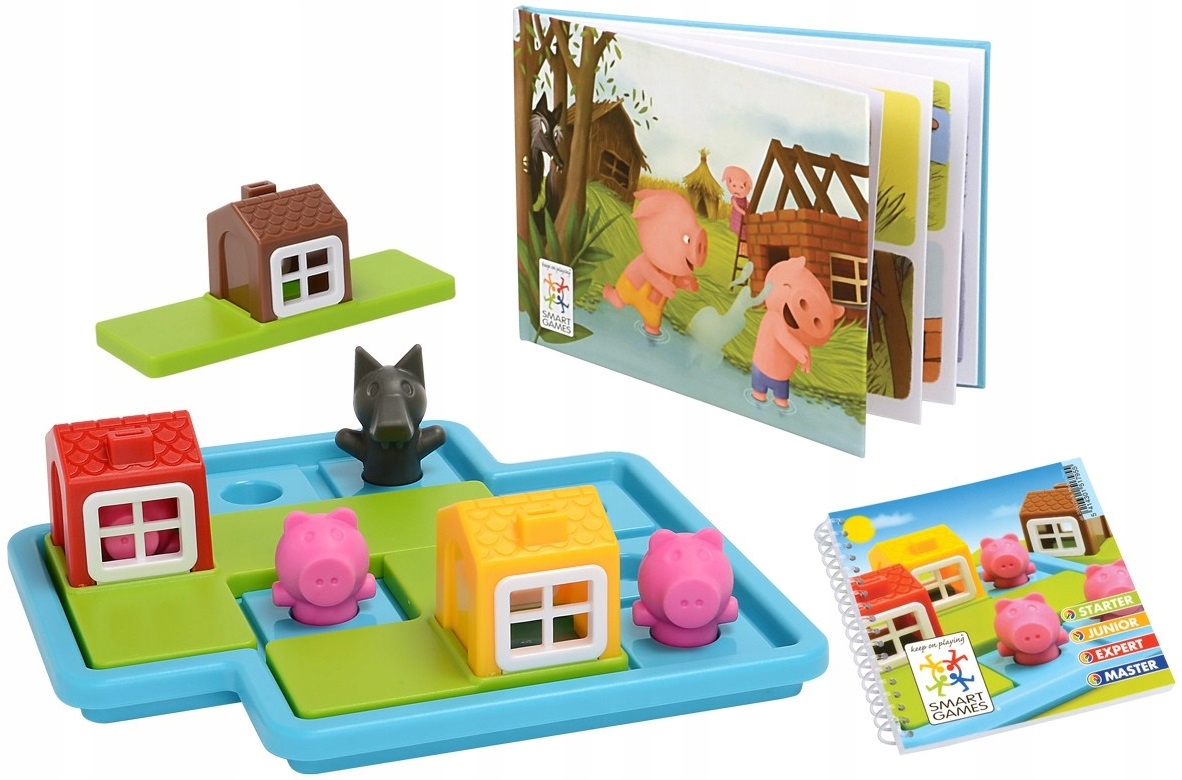 Smart Games Trzy Małe Świnki PL | Gra edukacyjna Język instrukcji polska