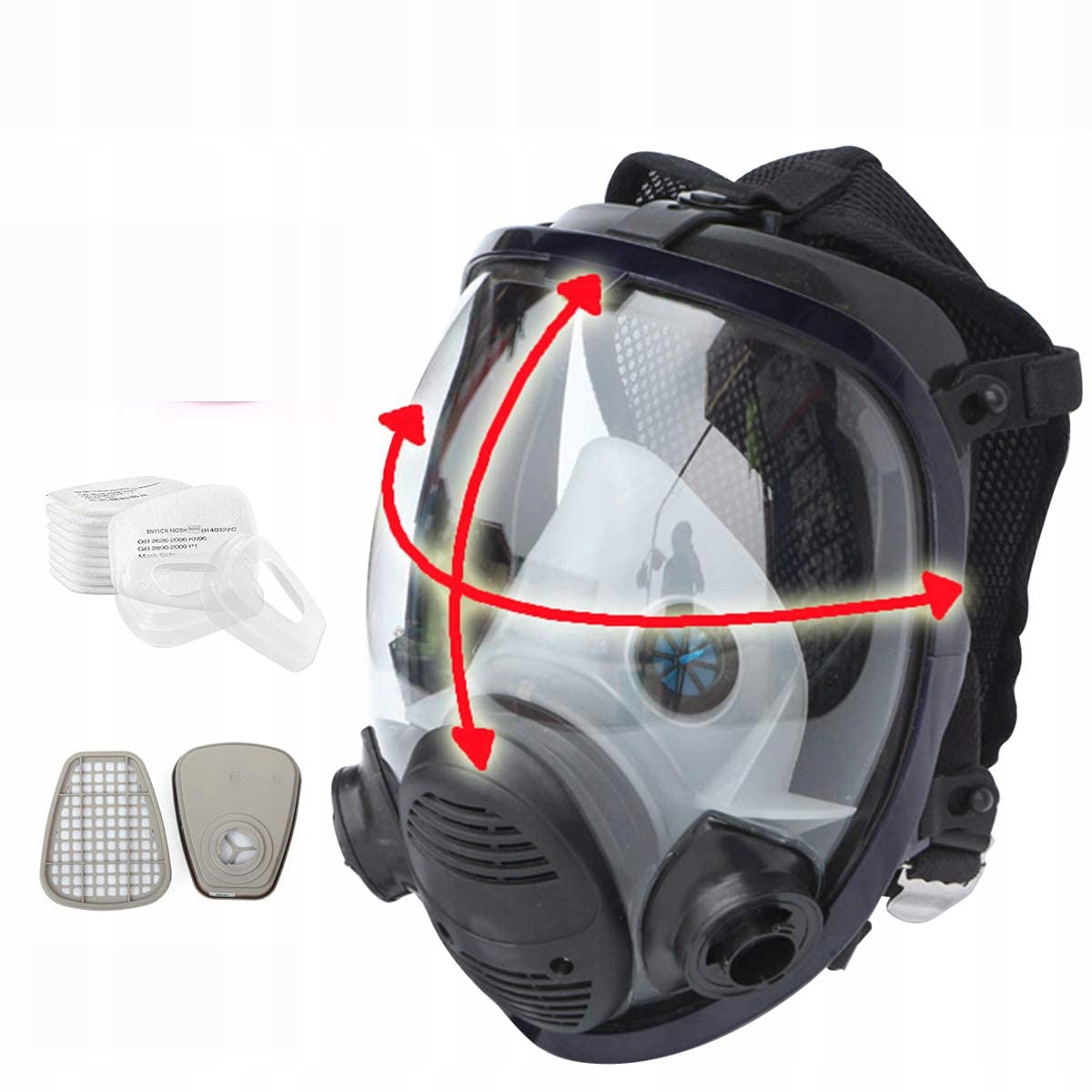 PEŁNĄ MASKA 6800 DO RESPIRATORA FARBĄ CHEMICZNĄ EAN (GTIN) 0191491470578