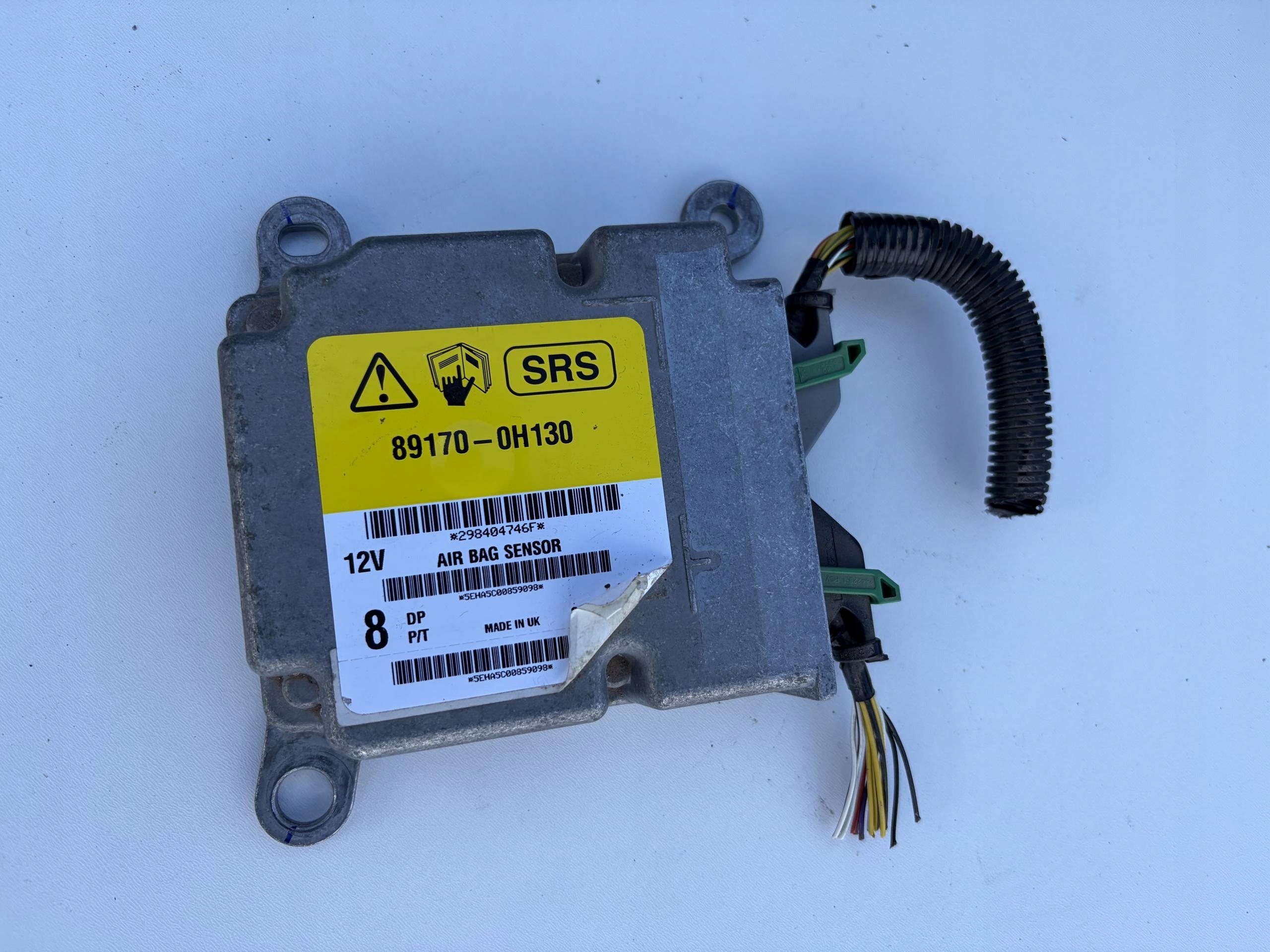 dashboard console airbag airbag tension belts SENSOR PEUGEOT 108 2014-2022