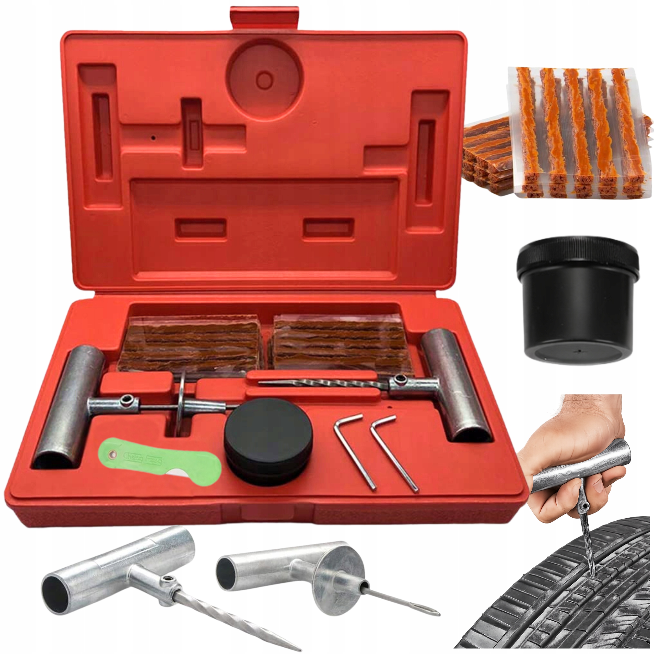 Zestaw Naprawczy Do Opon Kół Opony Szybka Naprawa Koła Opony Sznury