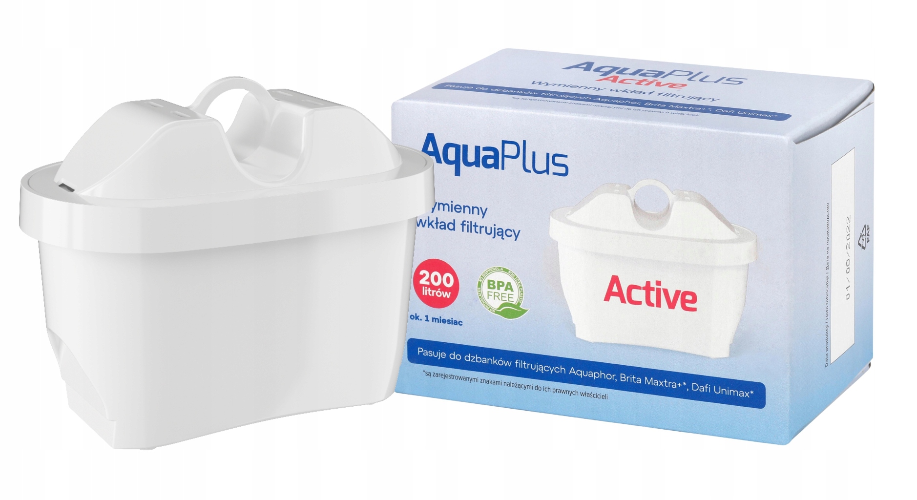 12x Wkład Uniwersalny Filtr Do Wody Aquaplus Active Do Aquaphor Brita Dafi