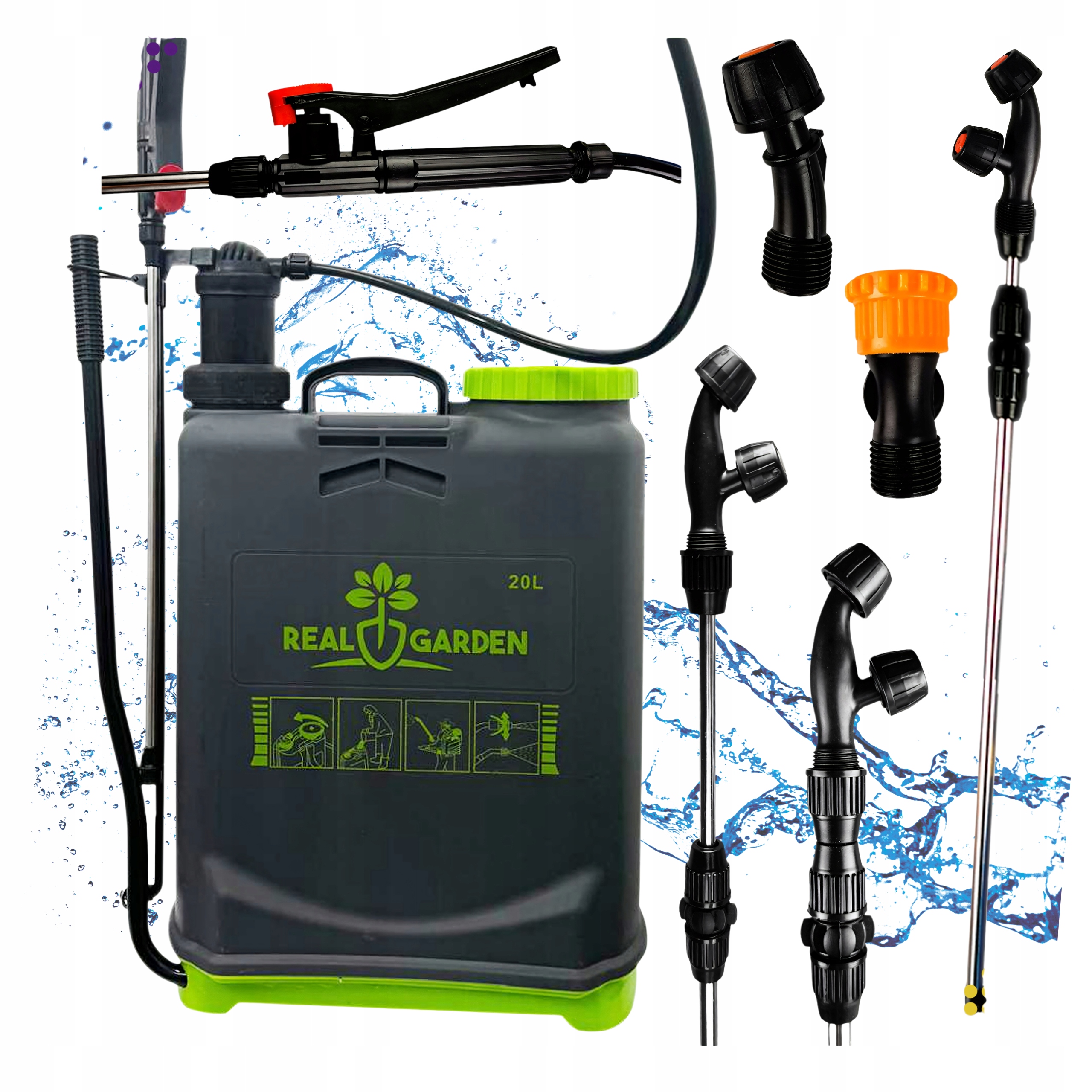 Opryskiwacz Plecakowy Ciśnieniowy 20L Mocny Profesjonalny Zraszacz ogrodowy