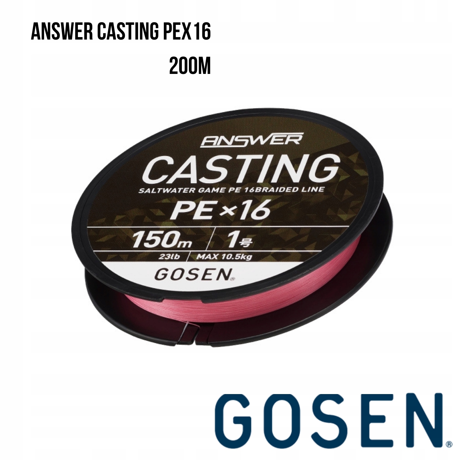 Plecionka Gosen Answer Casting PEX16 #2/0.233mm/41lb/18.5kg (200 m)