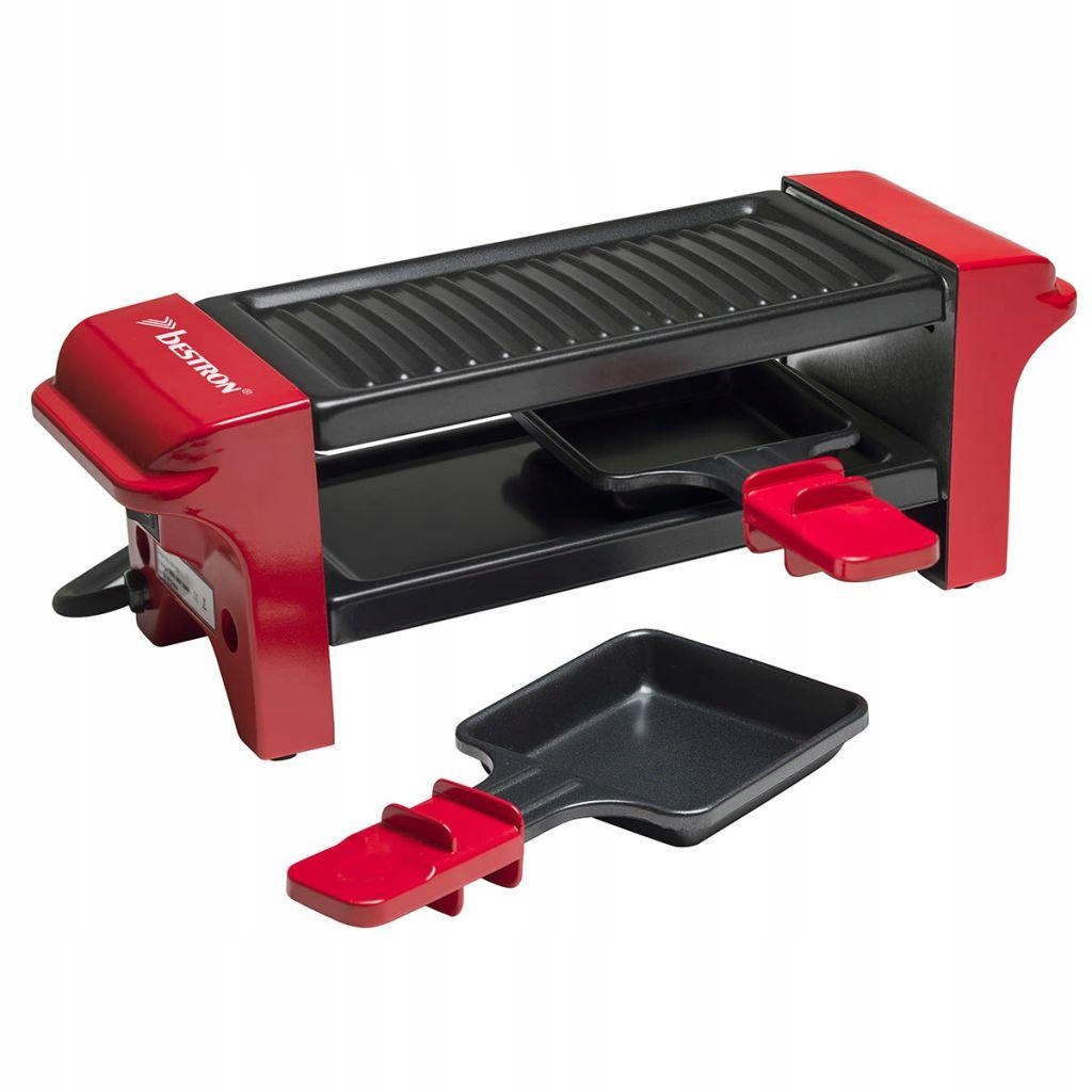 Raclette elektrický gril Bestron AGR102 červený 350 W