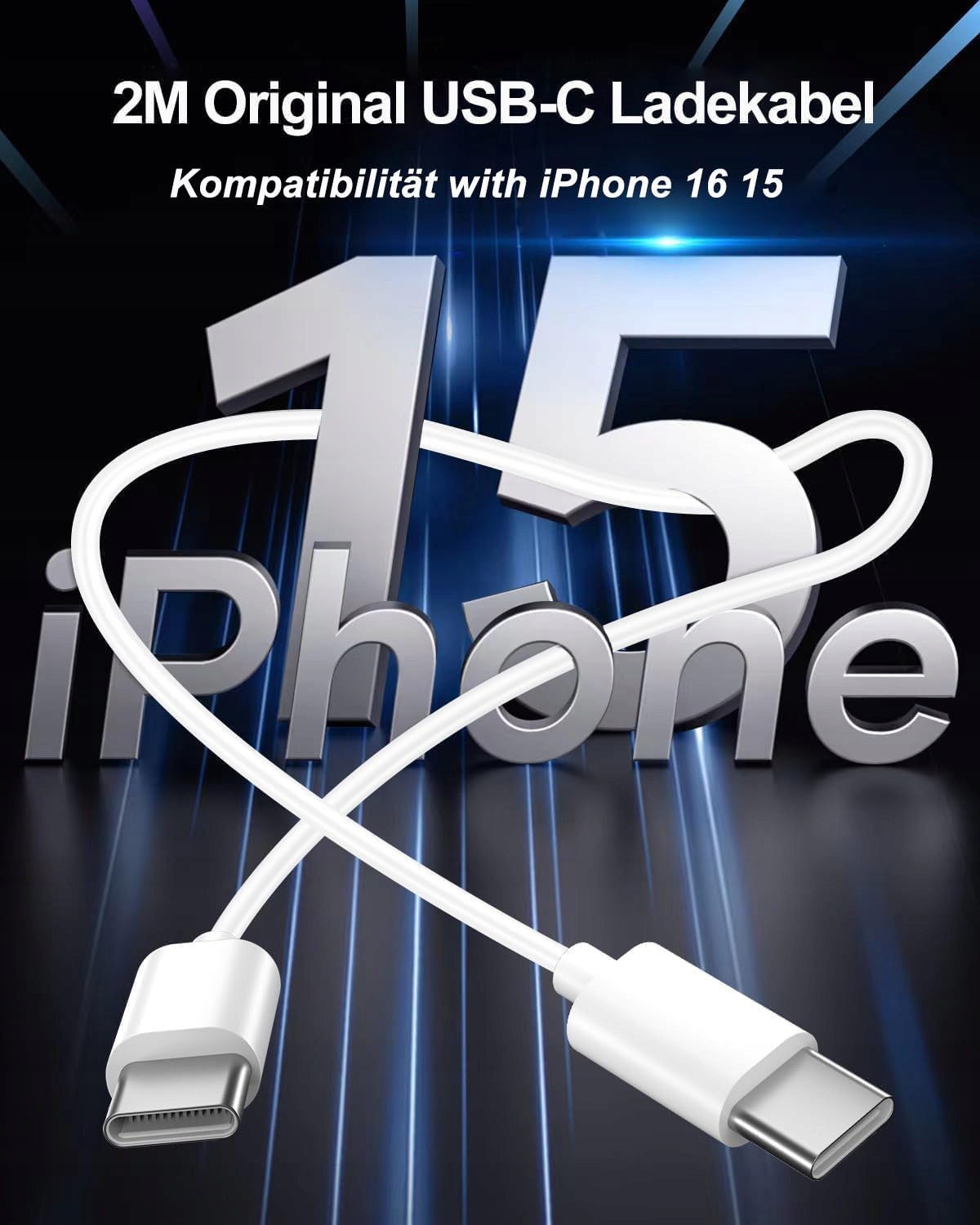 USB C ŁADOWARKA I KABEL DO IPHONE 16 15 PRO MAX IPAD 2024 — miniatura 4