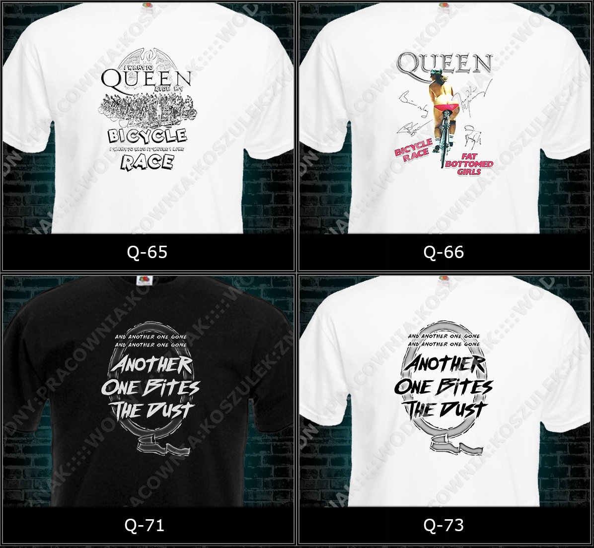 koszulka queen freddie mercury prezent super WZORY Dekolt okrągły