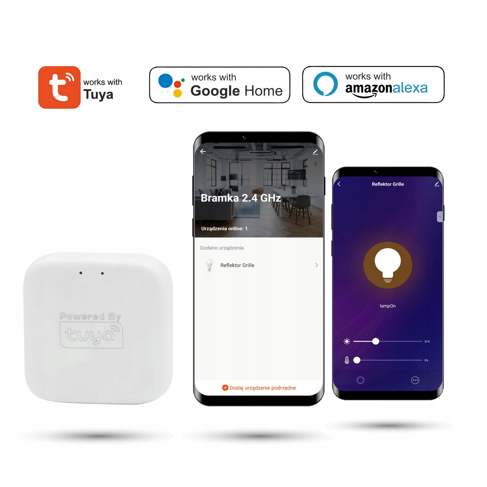 Brána Tuya 2.4 GHz pre magnetické systémy Smart Track