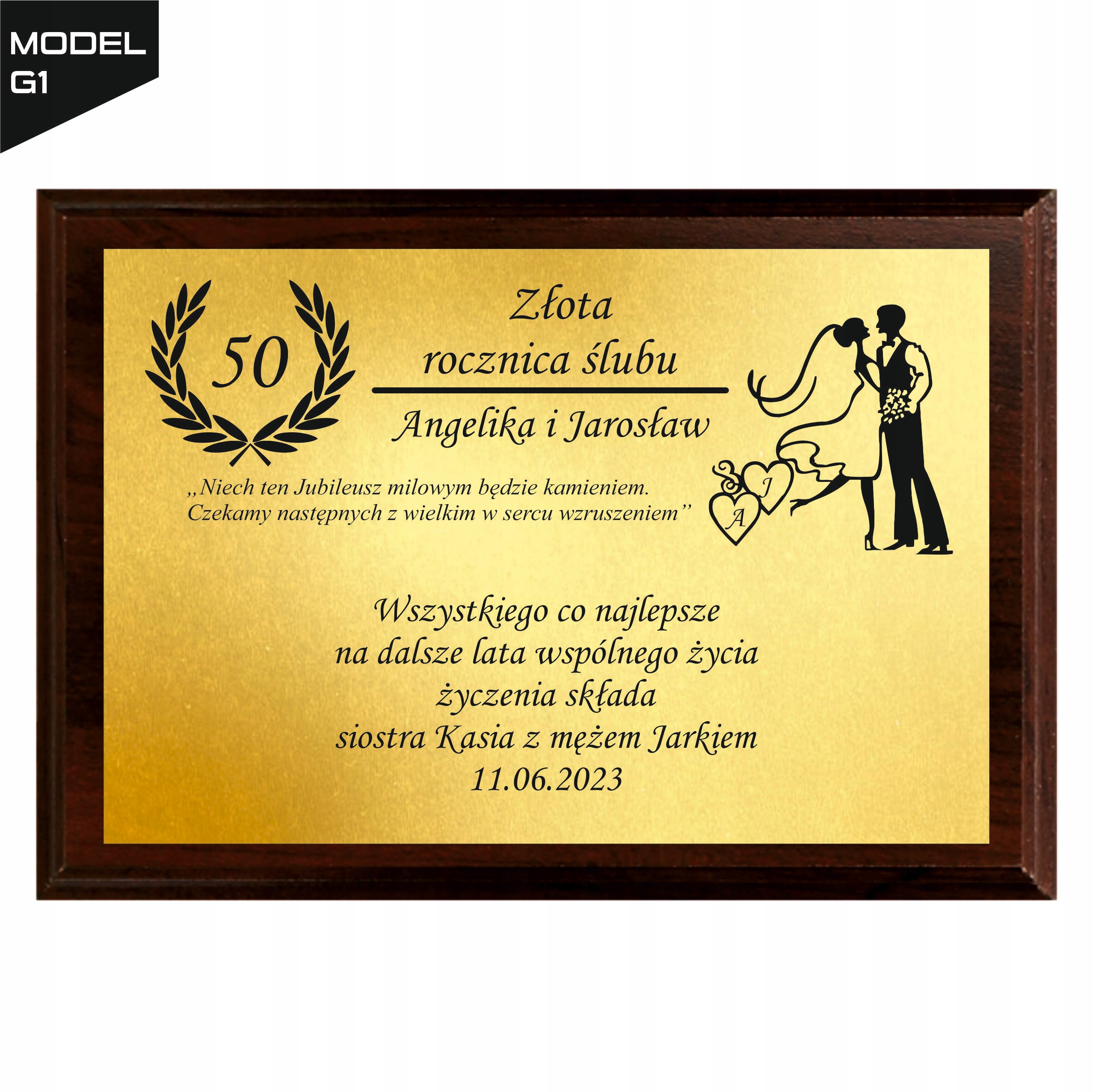 Magiczny Spersonalizowany Upominek Prezent Gift na Rocznicę Ślubu 1-50 lat EAN (GTIN) 5905505631214