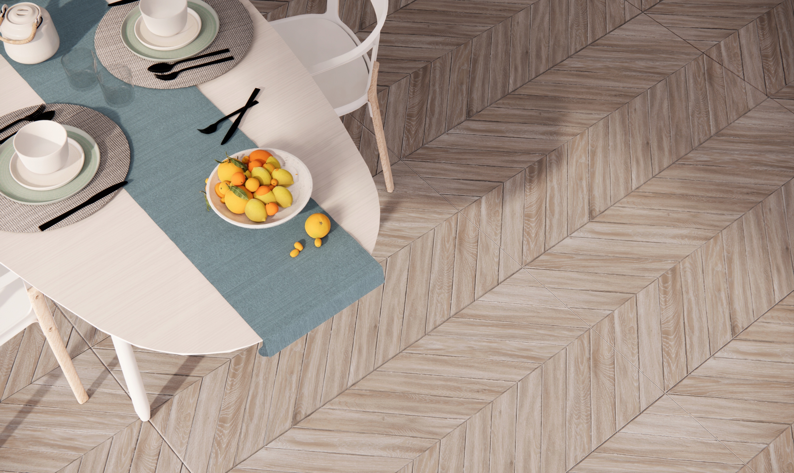 PŁYTKI DREWNOPODOBNE GRES CHEVRON TERRA 60X120 MAT Typ gres