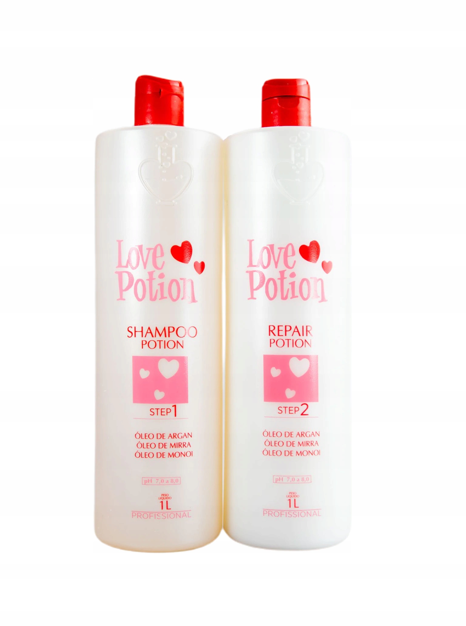 Love Potion 2x1000 ml sada keratin na vlasy šampon keratin