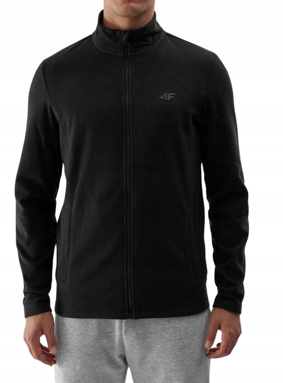4F Polar Męski Bluza Ze Stójką M175 Czarny XL