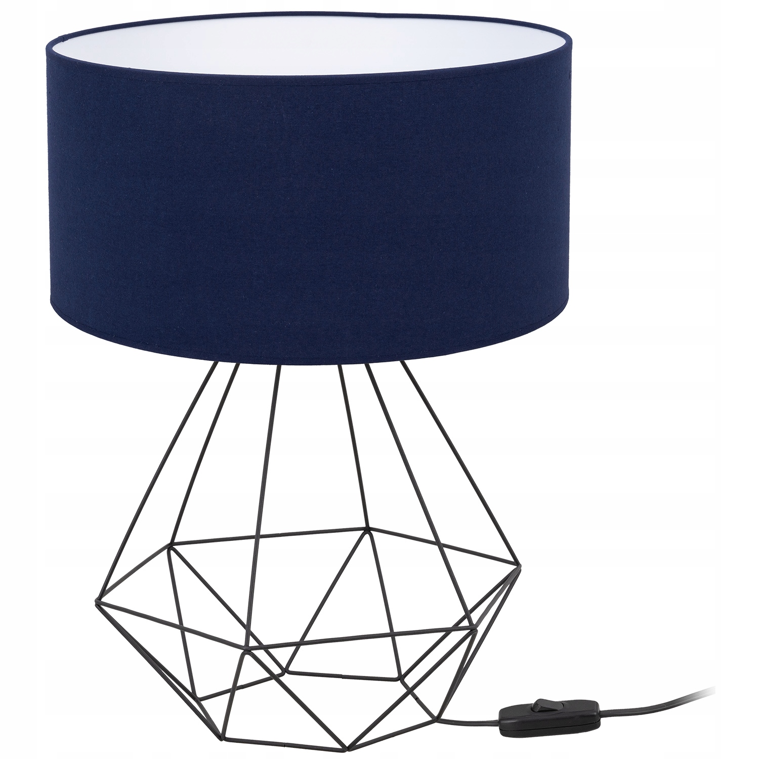 

Lampa Stołowa Biurkowa Abażur Maxi Tkanina Loft